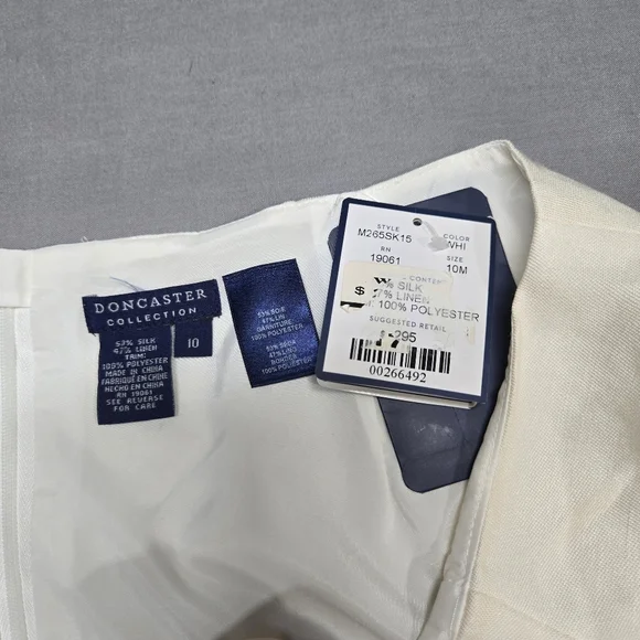 Doncaster Collection Linen Silk Suit Set‎ Colorful Embroidery Tunic Skirt Set - Picture 14 of 16